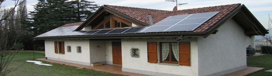 Impianto fotovoltaico a Monticello Brianza - Lecco - Lombardia - <br>Potenza: 5,3kW - Tipo Impianto: Semi-Integrato